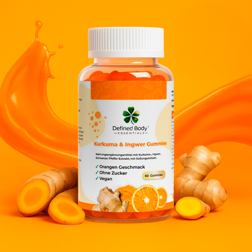 Kurkuma + Ingwer + Schwarzer Pfeffer Gummies - 60 Stk.