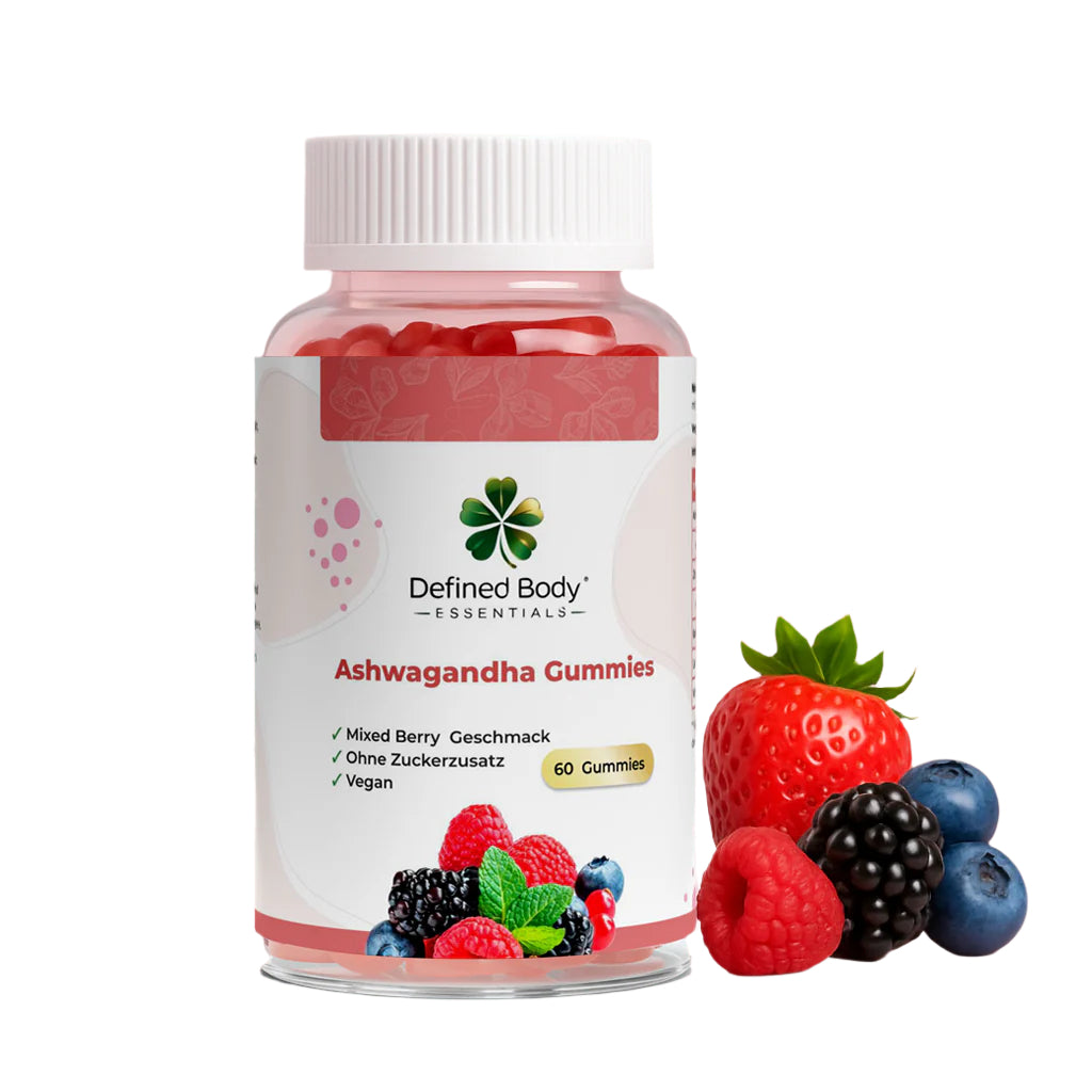 Premium Ashwagandha Gummies 300 + Vitamin B6,- 60 Stk | Defined Body Essentials