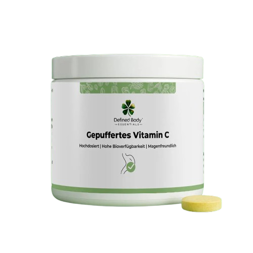 Gepuffertes Vitamin C 500mg - 360 Kapseln - Defined Body Essentials