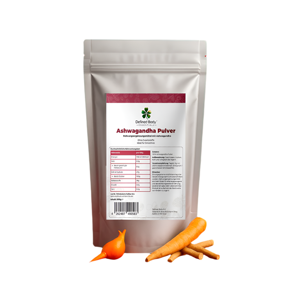 Ashwagandha Pulver - 500g Doypack - Defined Body Essentials