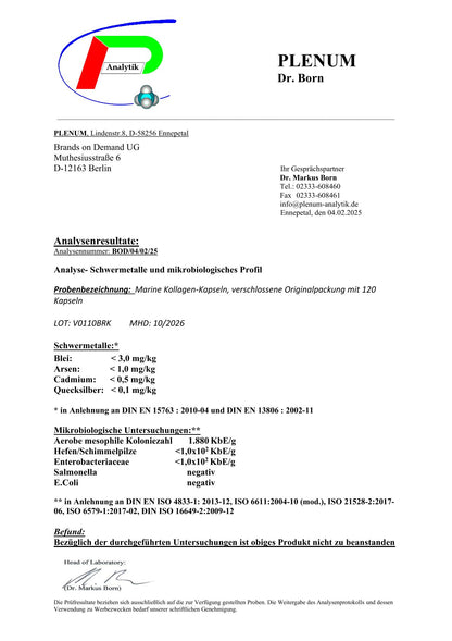 Marine Kollagen - 120 Kapseln - Defined Body Essentials