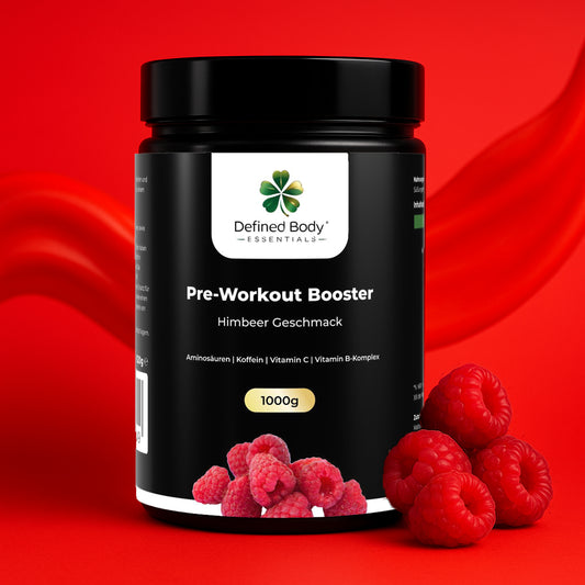Pre-Workout Booster Himbeere - 520g - Defined Body Essentials