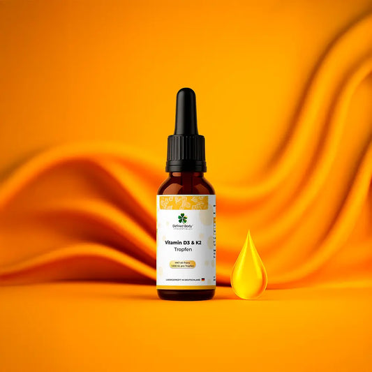 Vitamin D3 + K2 - 1.700 Tropfen (1.000 I.E.) - 50ml - Defined Body Essentials