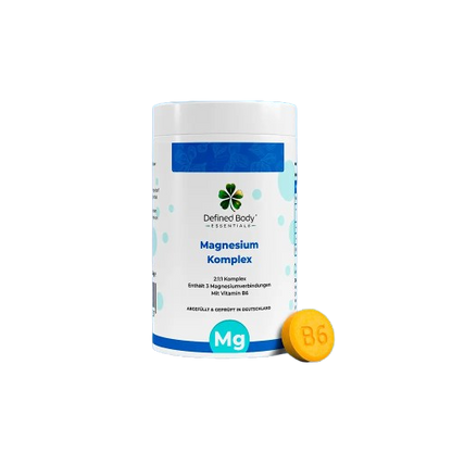 Magnesium Komplex + Vitamin B6 - 90 Kapseln - Defined Body Essentials