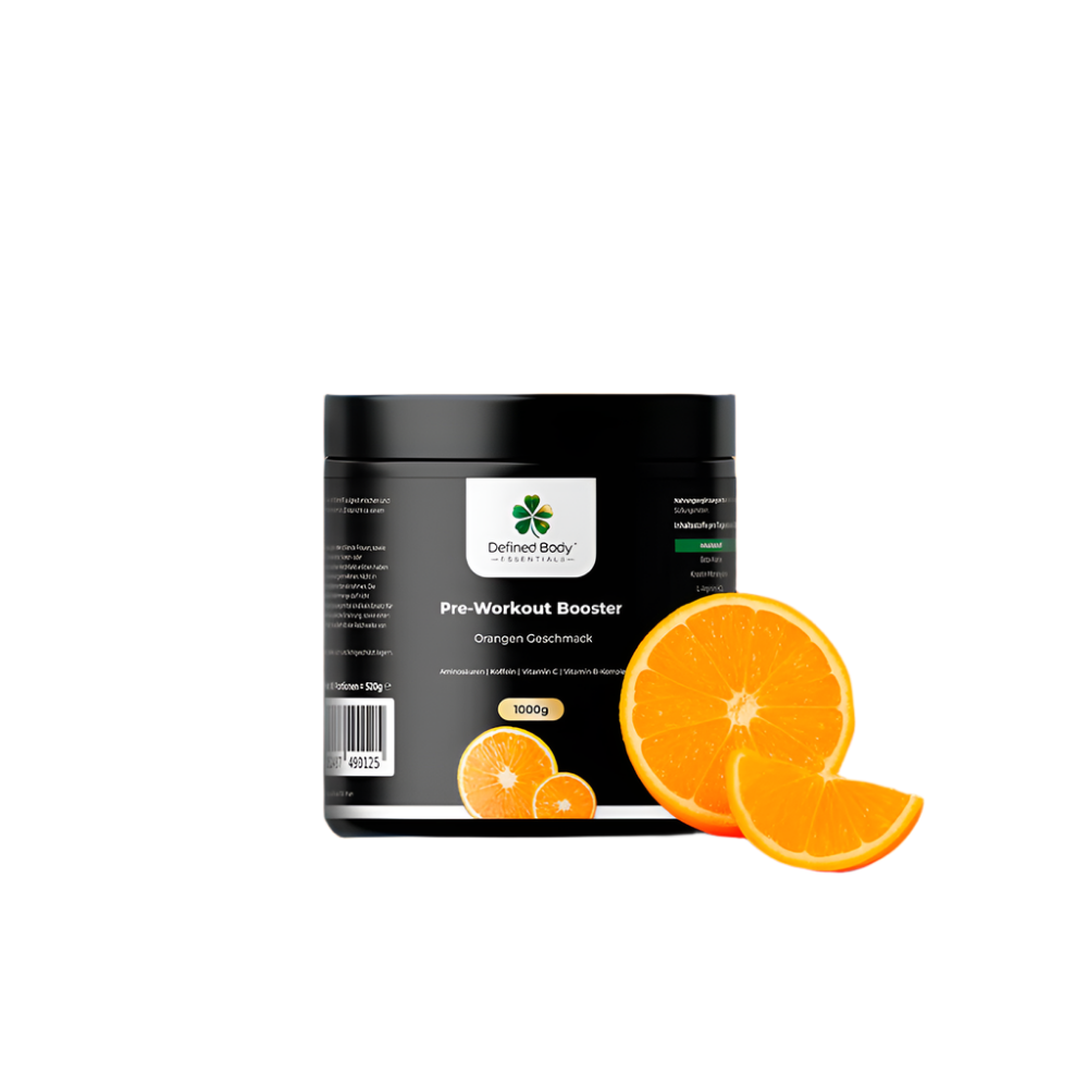 Pre-Workout Booster Orange - 520g - Defined Body Essentials