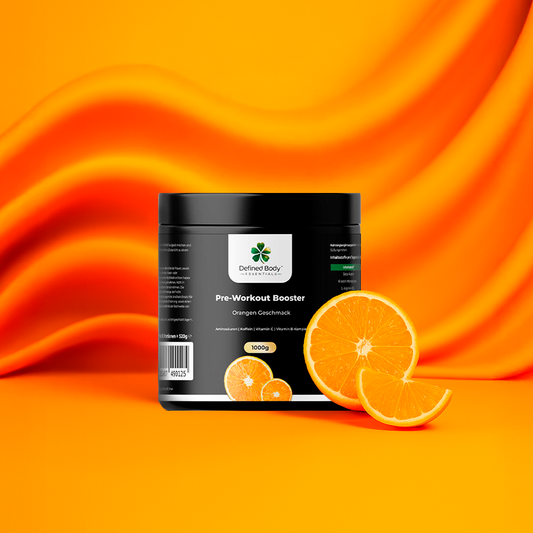 Pre-Workout Booster Orange - 520g - Defined Body Essentials
